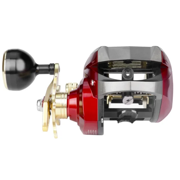 Full Metal 6 1BB Left / Right Fishing Reel with LED Digital Display Electronic Baitcasting Line Counter Reel 6.4:1 Casting Reel - Image 4
