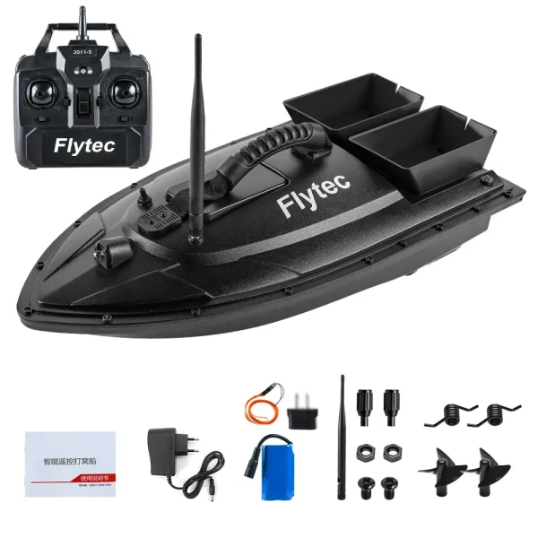 Fishing Bait Boat RC Fish Finder 500m Remote Control 1.5KG Loading 5200mAH Dual Motor with LED Light Bait Boat Fishing Tool - Image 6