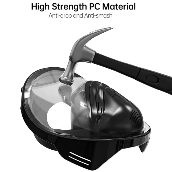 New Full Face Diving Mask with Upgraded Breathing System Anti-fog Anti-Leak Snorkel Mask Snorkeling Gear For Adult Swimming Dive - Image 5
