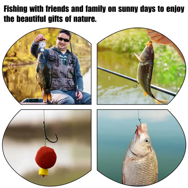 12Pcs Carp Fishing Hooks Pre tied carp hook hair rig for carp With line Ready Made Boilies Bait hair rigs Carp fishing tackle - Image 5