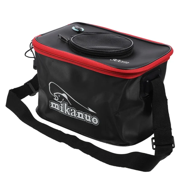 30cm Multi-Function Folding Thicken Live Fishing Box EVA Tank Bucket Camping Outdoor Fishing Bag Tackle Fishbox (No Side