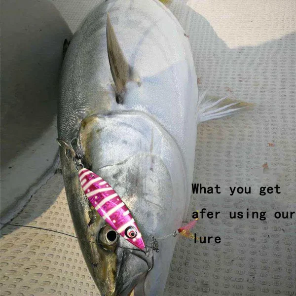 1PC Slow Pitch Jig 150g200g260g Metal Jigging Lure Glow Fish Falling Jigs Saltwater Fishing Pitch Pesca Angler Hard FishingBait - Image 4