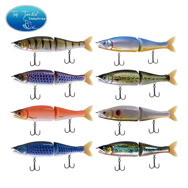 Swimbait Floating Slow Sinking 220mm Big Bass Fishing Jointed Baits Slide Lures For Pike Musky Perch - Image 5