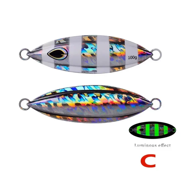 1PC Slow Jig 40g 60g 80g 100g Fishing Lure Casting Jigging Bait Spoon Metal Fish Saltwater Artificial Hard Bait Tackle - Image 5
