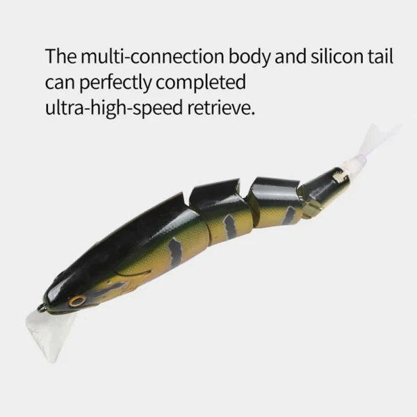 Swimming Bait Jointed Fishing Lure Floating Hard bait with Jerk Fishing Lure For Big Bait Bass Pike Minnow Lure High Quality - Image 5
