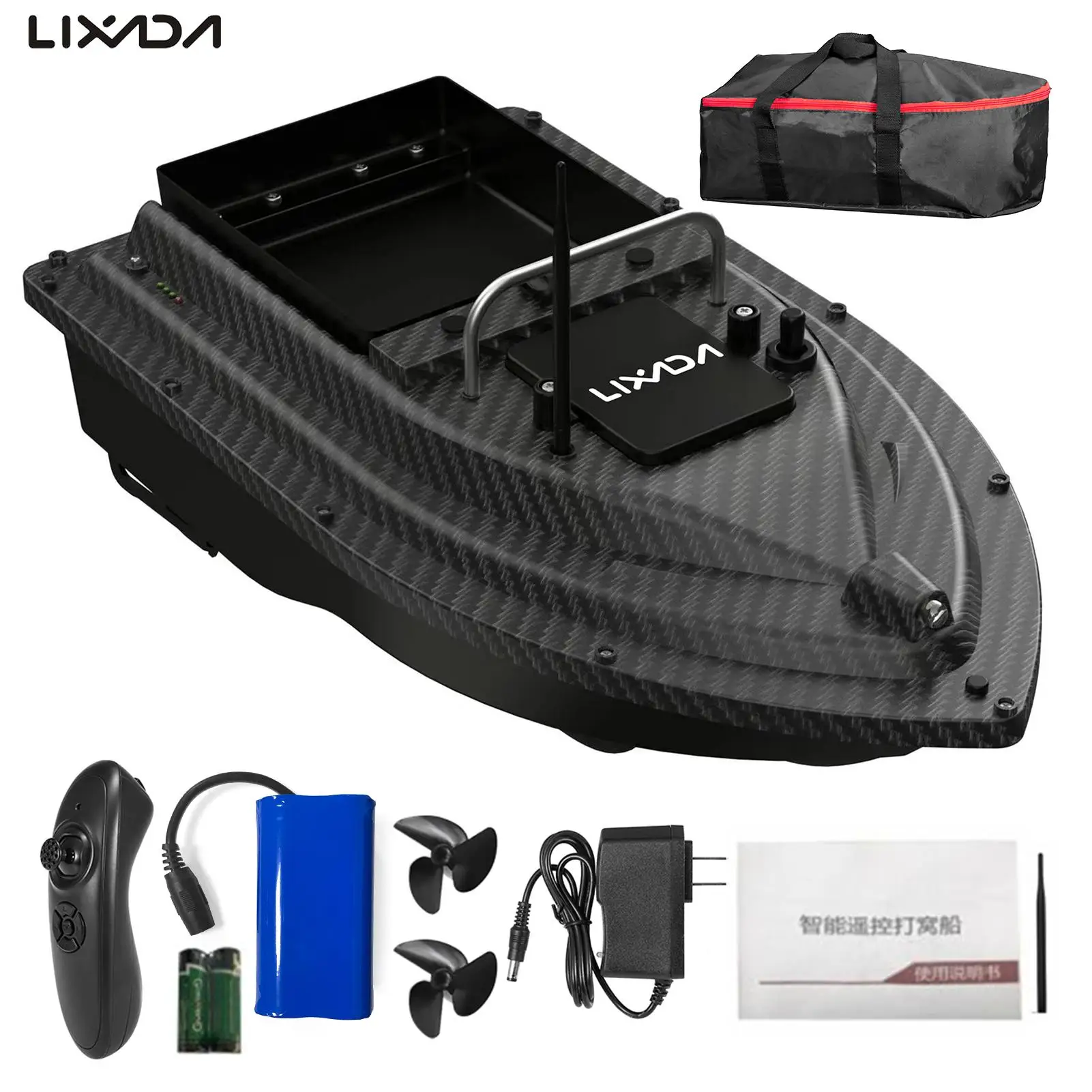 Wireless Remote Control Fishing Bait Boat Fishing Feeder 430-540 yards Remote Range Fish Finder Device Fishing Accessories