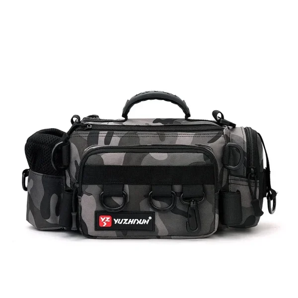 Rod and Fishing Reel Boxes Tackle Backpack Waist Lure Bag - Image 3