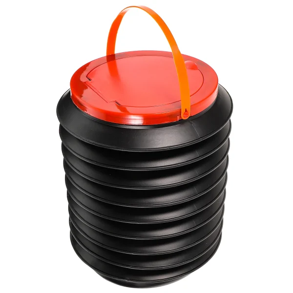 Folding Trash Can Water Bucket Fishing Portable Container Plastic Foldable Bag