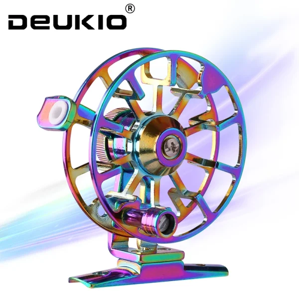 Mini Winter Ice Fishing Reel Ultralight 60mm Full Metal Hand Reel Fly Fishing Line Wheel Carp Spool Pesca Fishing Goods Tackle