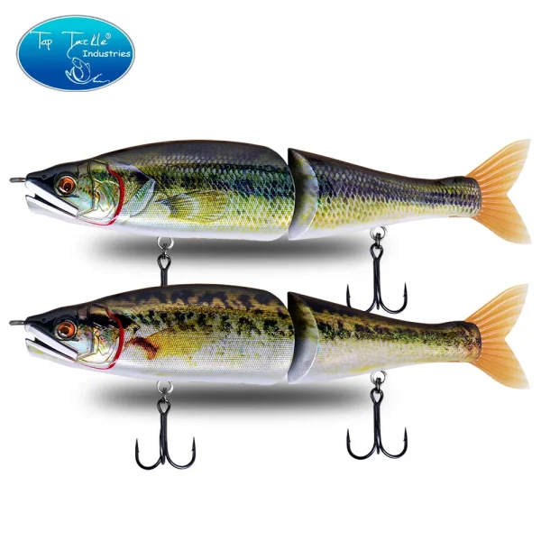 Swimbait Floating Slow Sinking 220mm Big Bass Fishing Jointed Baits Slide Lures For Pike Musky Perch - Image 4