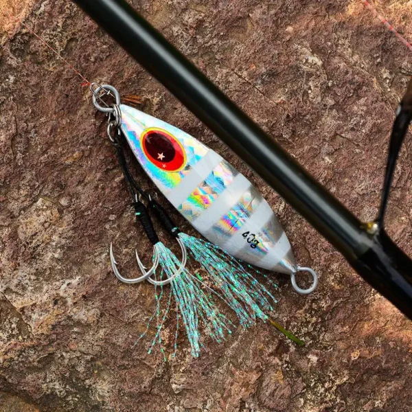 Metal Slow Jig Lure Hard Artificial Bionics Bait 30g 40g 60g Jigging Lure Tuna Bass Jig Sea Boat Sinking Lures Fishing Inchiku - Image 6