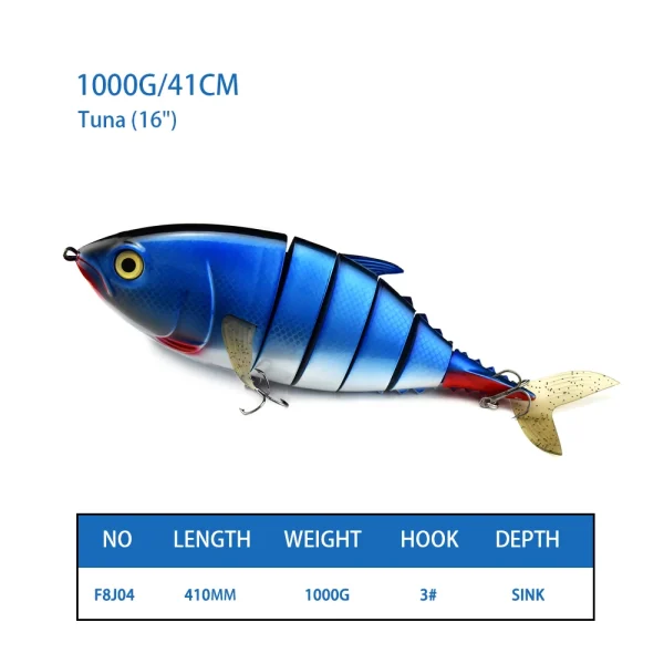 410mm 1000g Super Big tuna lure Swimbait Fishing lures - Image 2