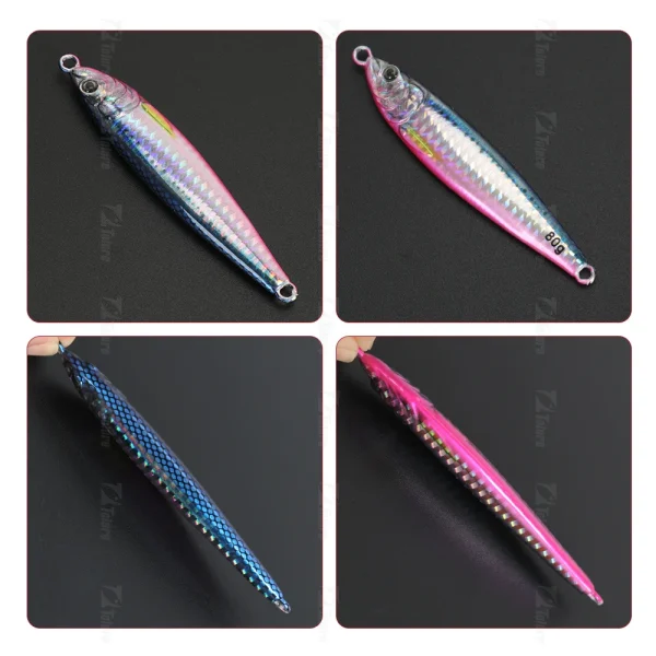 3D Printed Fast Sinking Metal Jig Lure 40g 60g 80g - Image 6