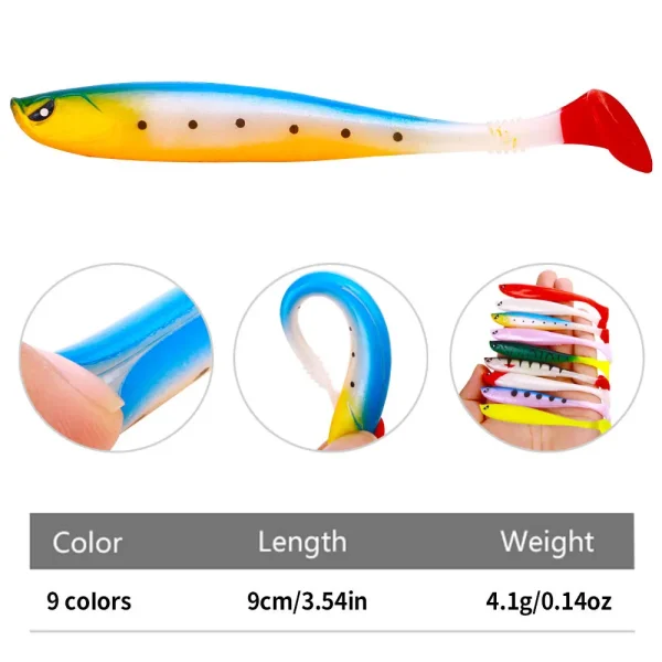 Creature Baits Fishing vinyls Soft Bait 9cm/4.1g - Image 3