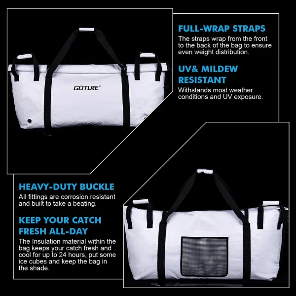 Fishing Cooler Bag Large Capacity Fishing Tackle Bag Cold Ice Bag - Image 4